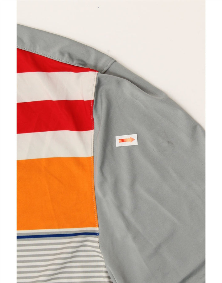 PUMA Polo graphique garçon 13-14 ans gris rayé