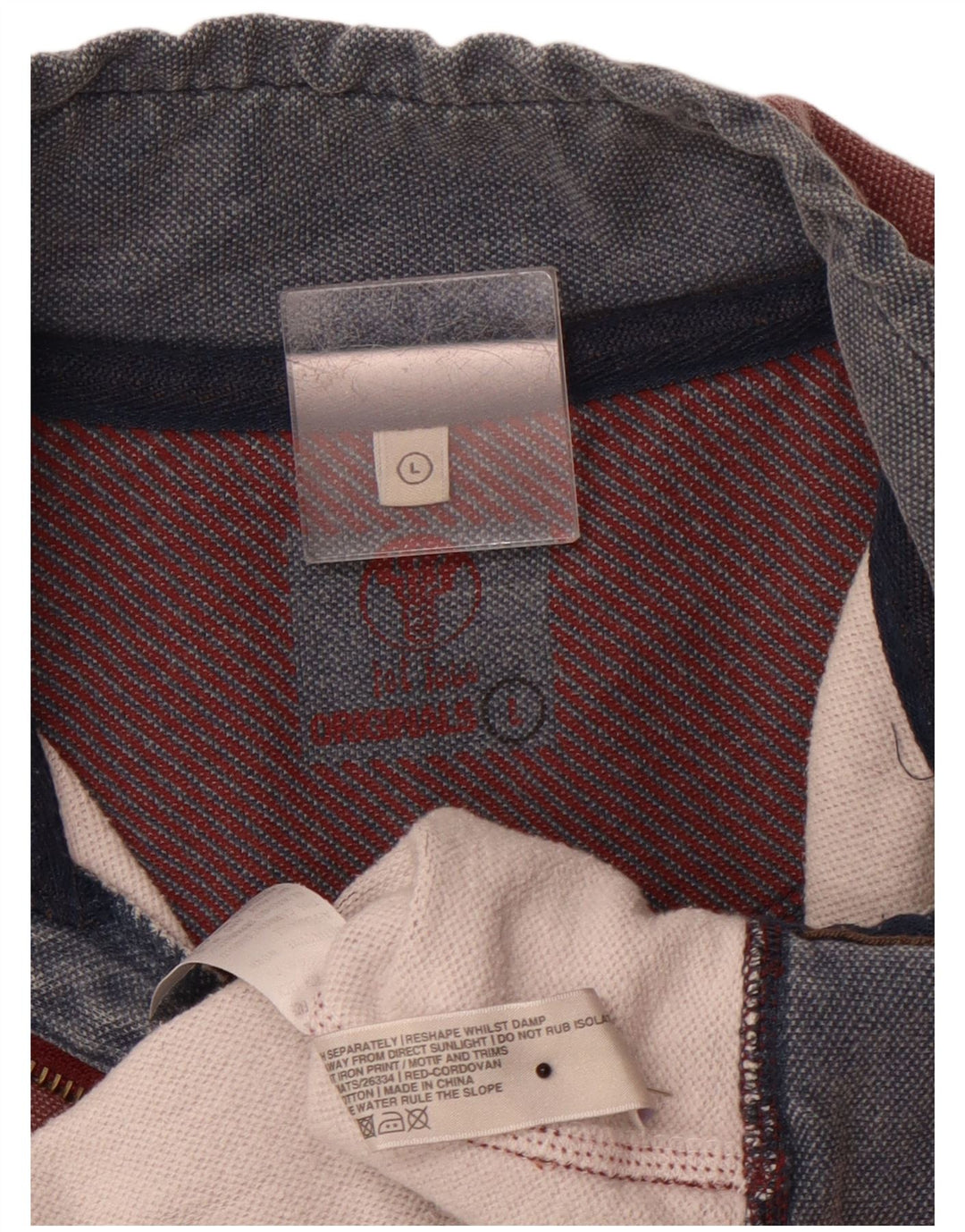 FAT FACE Sweat-shirt à col zippé pour homme en coton bordeaux Taille L