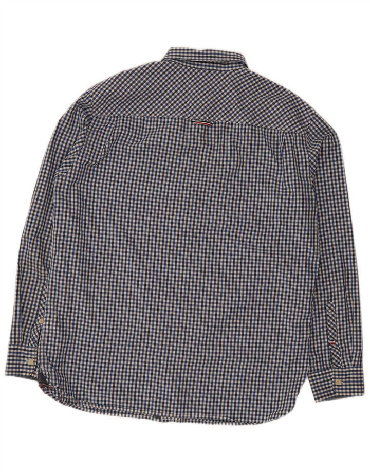 Tommy Hilfiger Chemise Regular Fit XL en coton vichy bleu pour homme