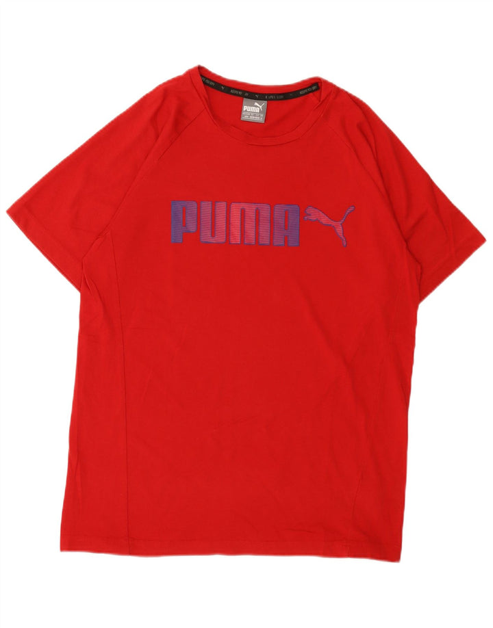Puma T-Shirt Graphic Homme Rouge Moyen Coton