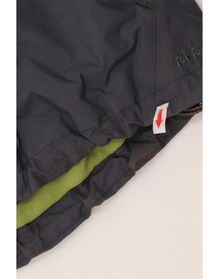 Fat Face Veste coupe-vent à capuche pour femme UK 8 Small Bleu marine Polyester