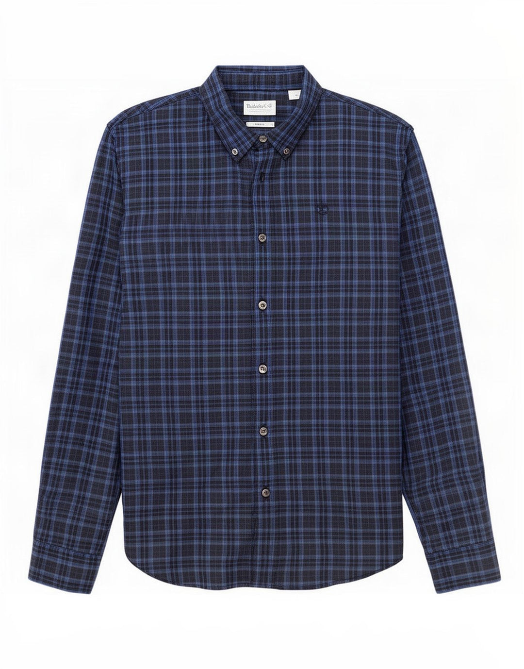 Timberland Chemise Slim Fit Homme Bleu Moyen Carreaux Coton