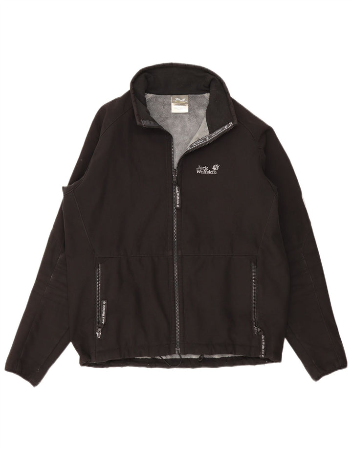 Jack Wolfskin Veste Bomber Femme UK 36/38 Moyen Noir Polyester
