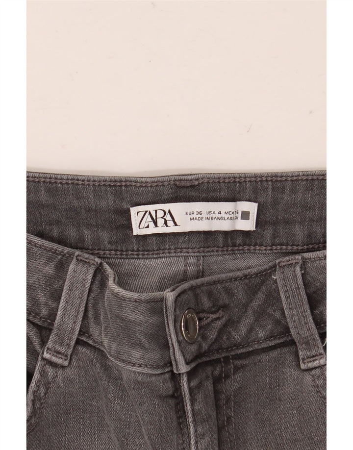 Zara Jean Bootcut Femme EU 36 XS W26 L26 Gris