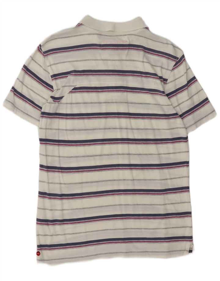 O'Neill Polo Homme Coton Rayé Blanc Moyen
