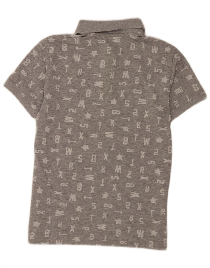 Benetton Polo Graphique Homme Petit Gris