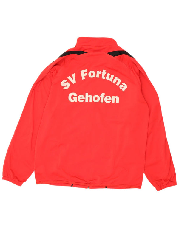 Erima Veste de survêtement pour homme UK 42/44 Large Rouge Colourblock Polyester