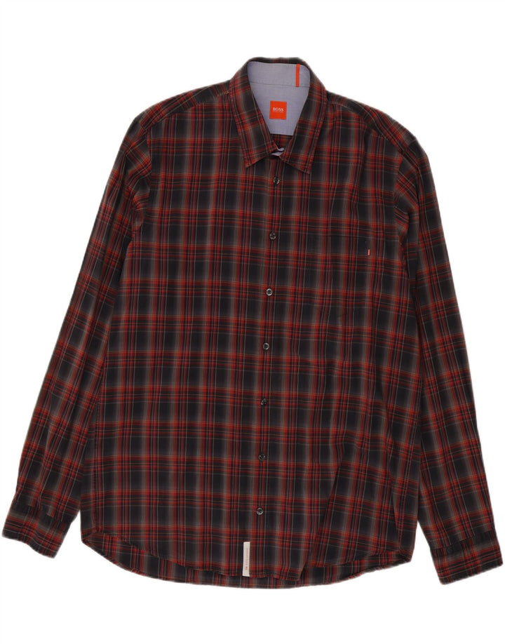 Hugo Boss Chemise XL à carreaux multicolores |