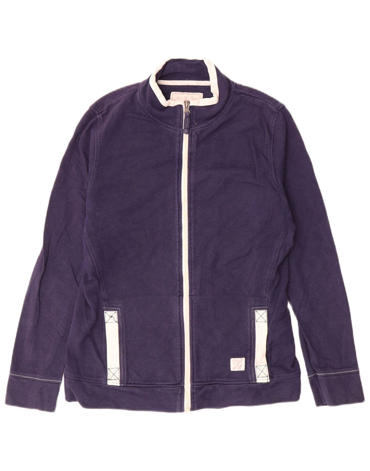 Weird Fish Veste de survêtement pour femme UK 10 Small Bleu marine Colourblock