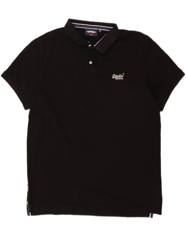 Superdry Polo Homme 2XL Noir Coton