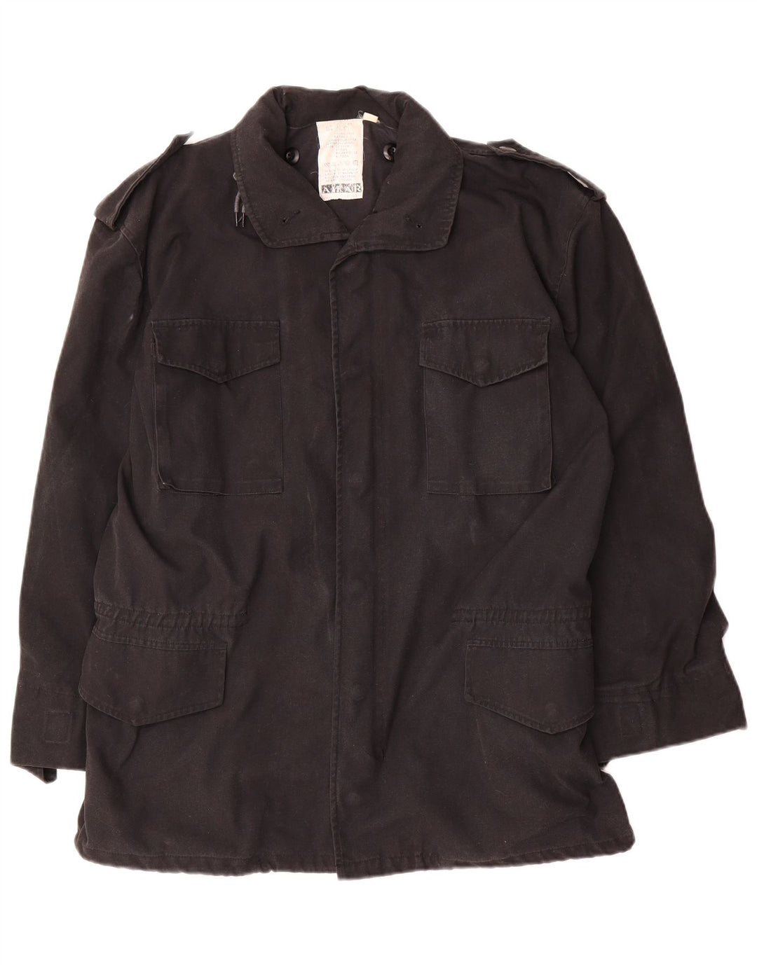veste militaire homme vintage UK 40 Grand coton noir