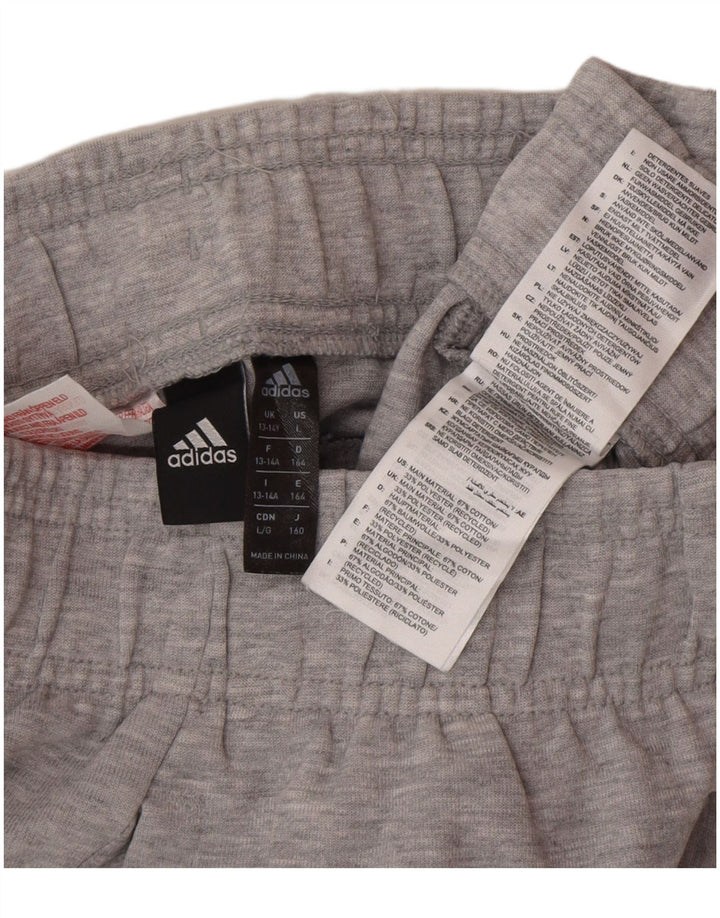Adidas Pantalon de Survêtement Garçon Joggers 13-14 ans Gris Coton