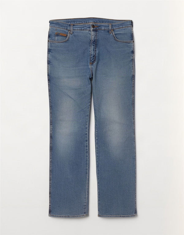 Wrangler Jean Droit Texas Homme W38 L34 Bleu Coton