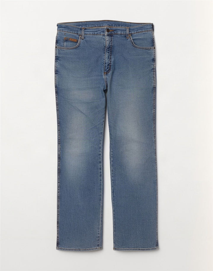Wrangler Jean Droit Texas Homme W38 L34 Bleu Coton