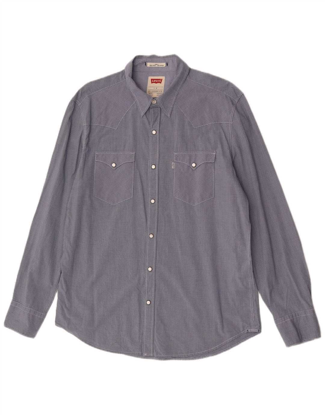 Levi's Chemise Slim Fit Homme Bleu Marine en Coton Vichy