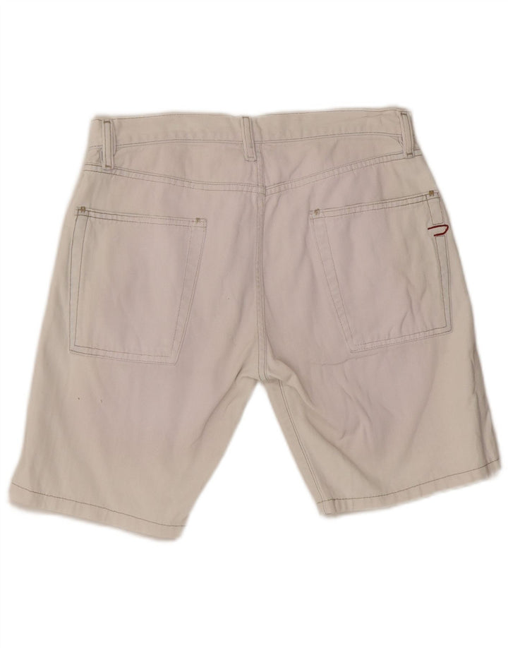 DIESEL Short en jean W31 en coton blanc moyen pour femme
