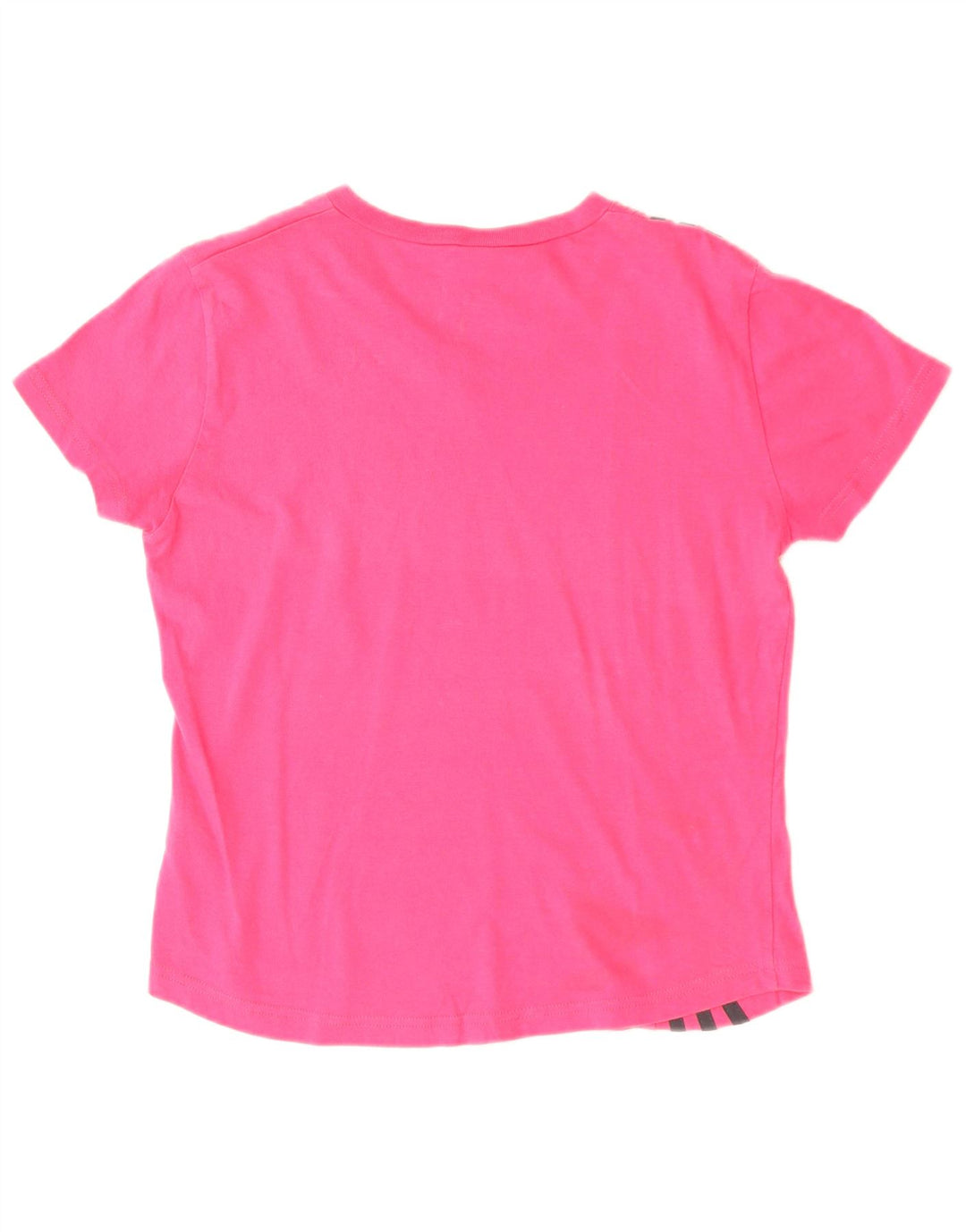 Adidas T-Shirt Femme Top UK 10 Petit Rose Coton