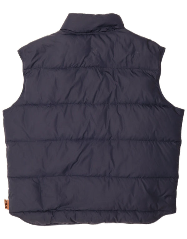 Fila Homme Gilet Rembourré IT 56 XL Bleu Marine Polyamide