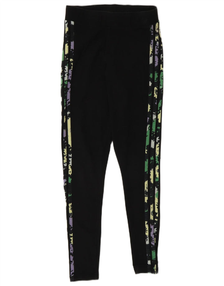 Adidas Leggings Femme UK 10 Petit Coton Noir