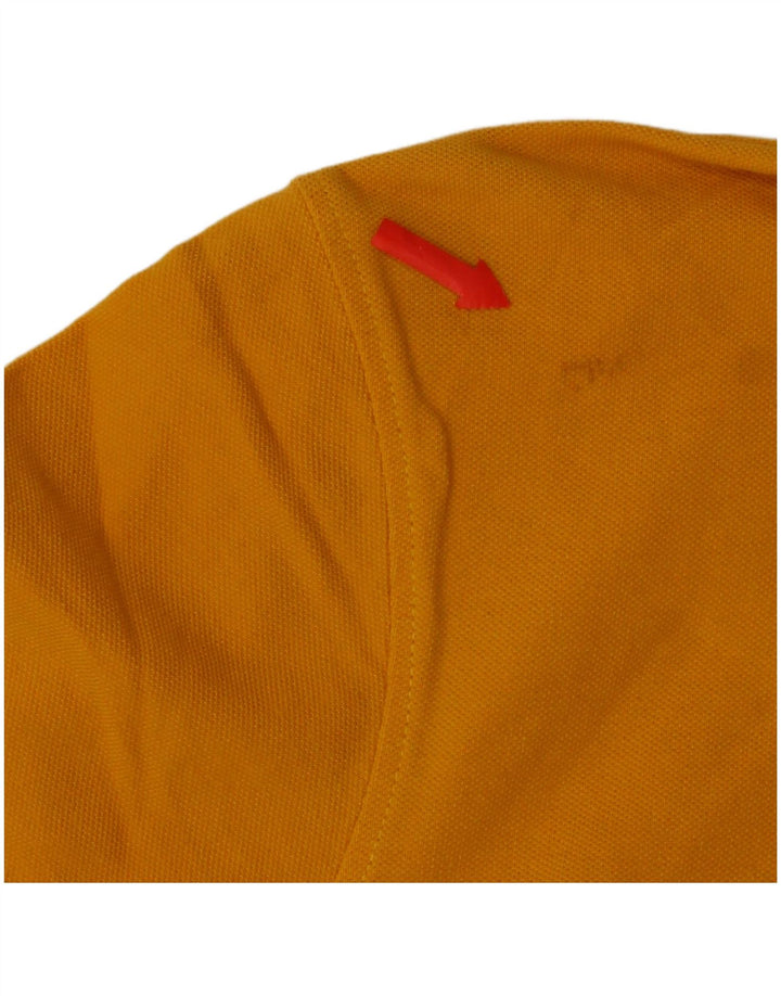 Crew Clothing Polo Homme Coton Jaune Moyen