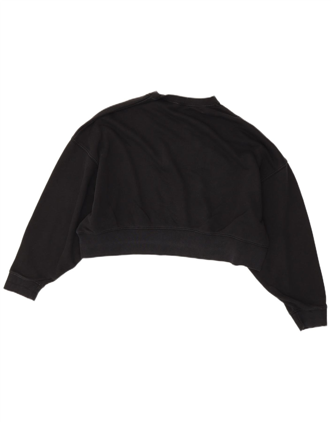 NIKE Sweat-shirt court surdimensionné pour femme UK 14 en coton noir moyen