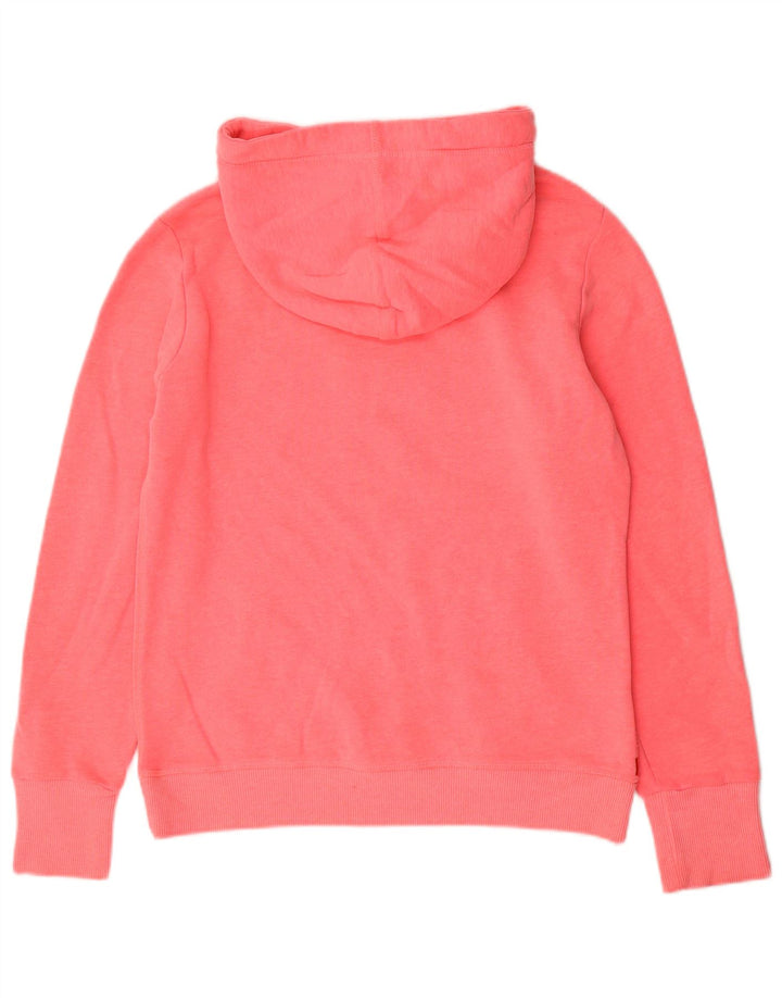 Superdry Pull à capuche graphique pour femme UK 14 Coton rose moyen