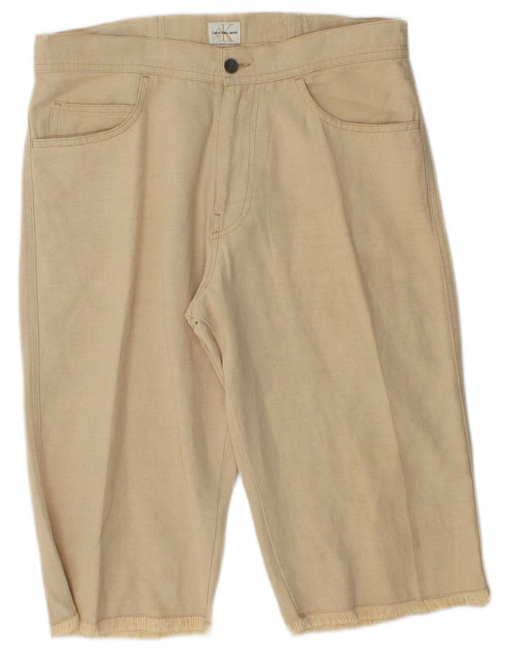 Calvin Klein Bermuda Homme W30 Coton Beige Moyen