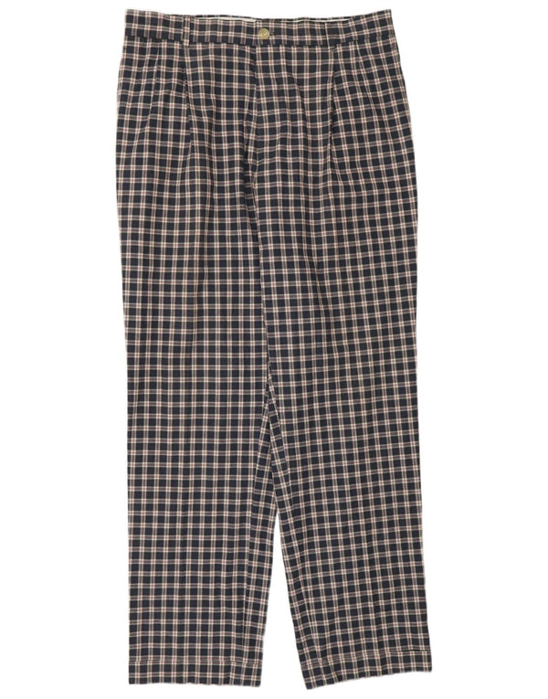 Lacoste Pantalon Chino Pegged Homme Taille 44 Large W34 L31 Bleu Marine Check