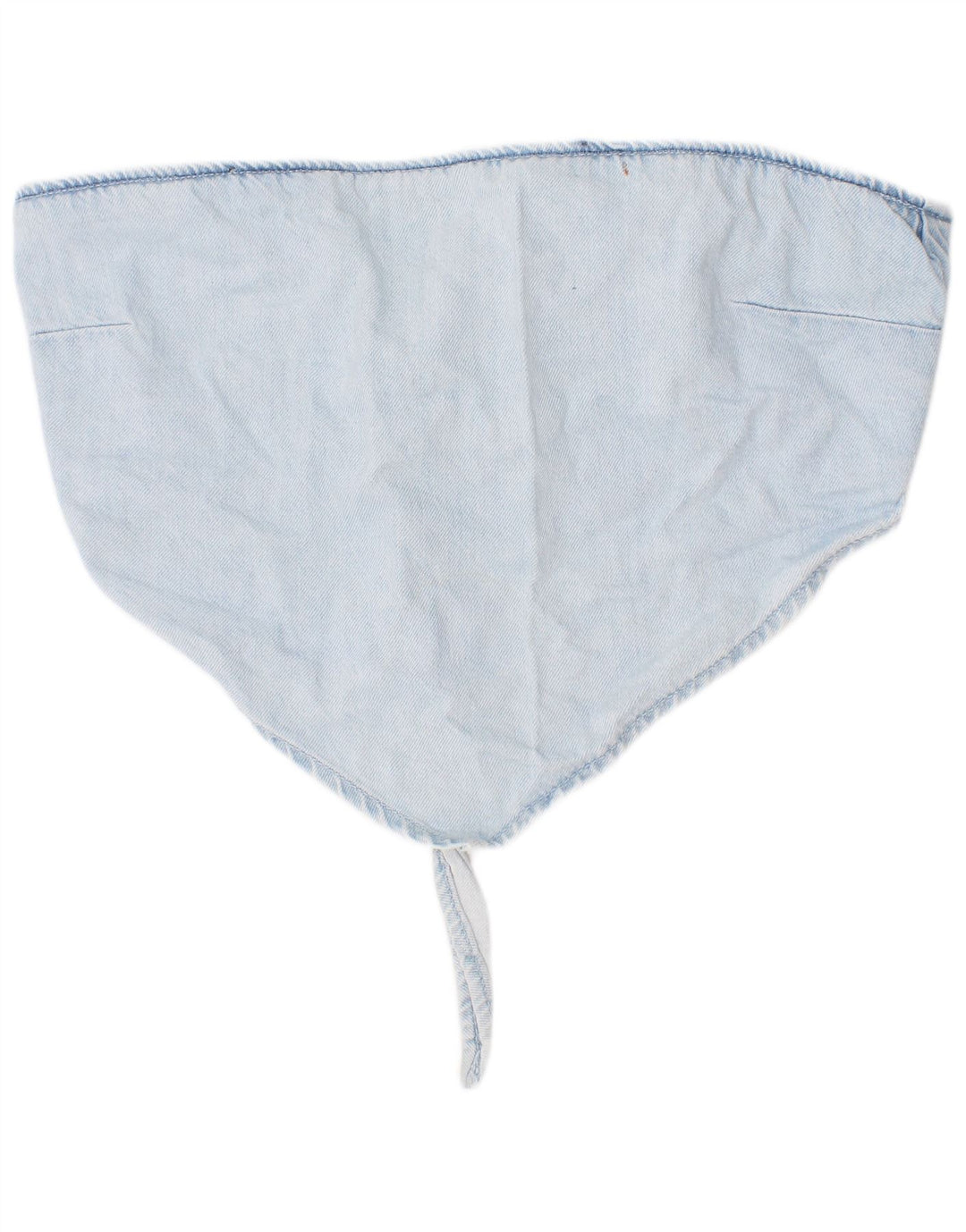 Zara Femme Top Court En Denim Coton Bleu Moyen |