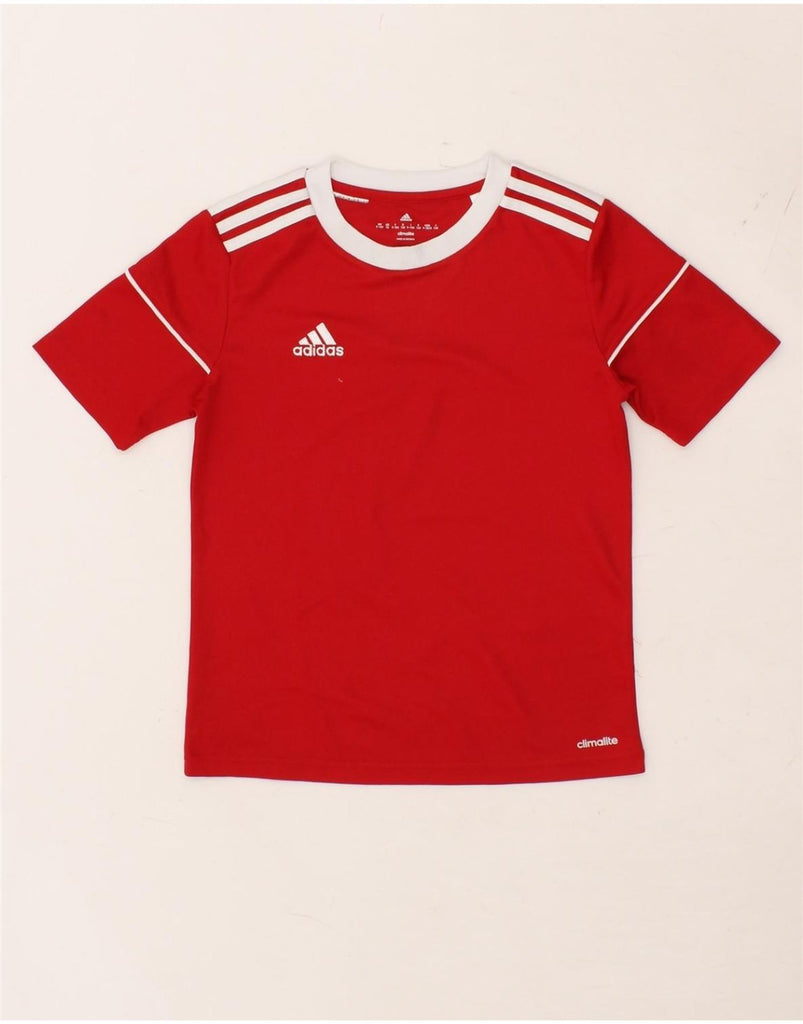 ADIDAS Boys 2 Piece Set 9-10 Years Red Vintage Adidas and Second-Hand Adidas from Messina Hembry 