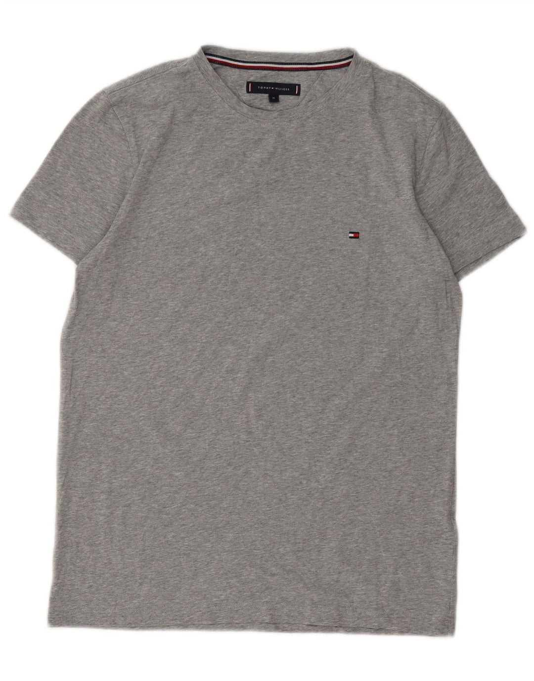 Tommy Hilfiger T-Shirt Homme Gris Moyen Moucheté Coton