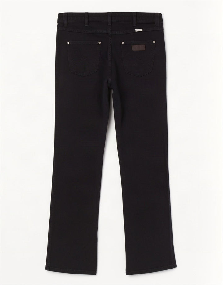 Wrangler Jean Droit Iris Femme W30 L30 Coton Noir