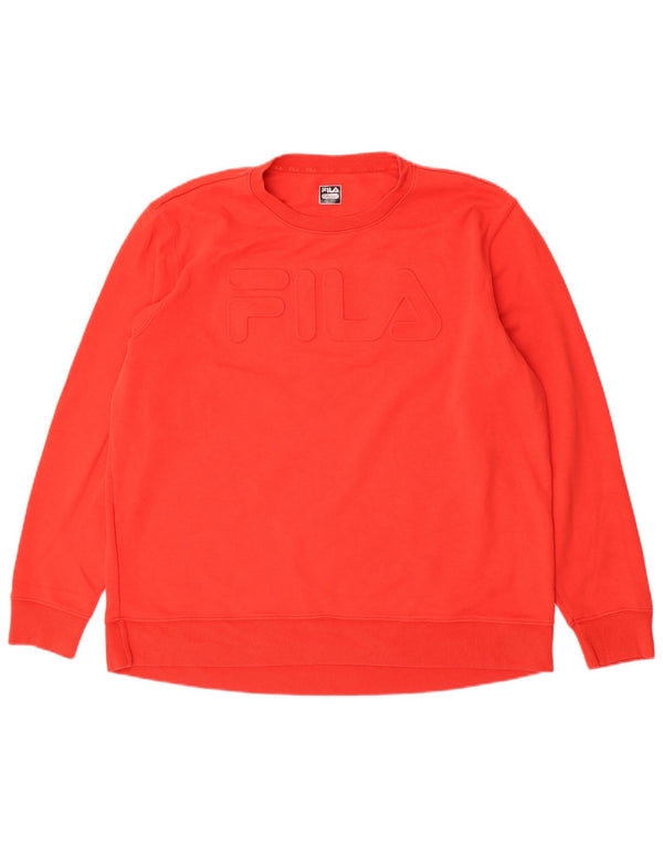 Fila Sweat-shirt graphique pour femme UK 18 XL Rouge Coton