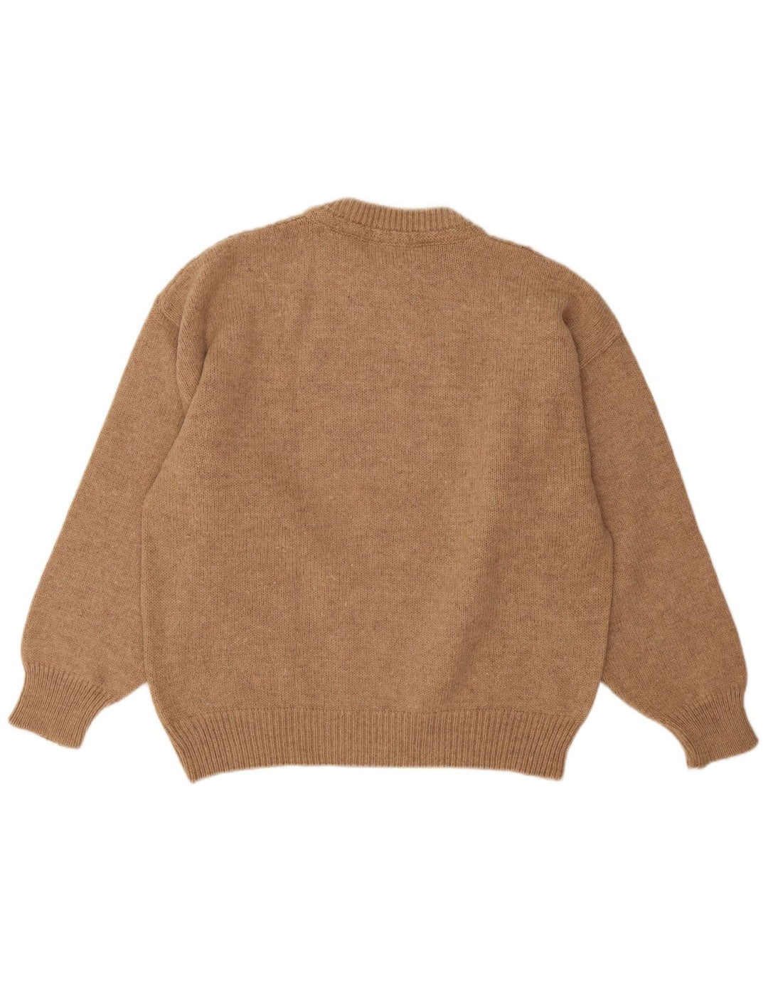 Tobia System Pull ras du cou pour homme IT 48 laine beige moyen