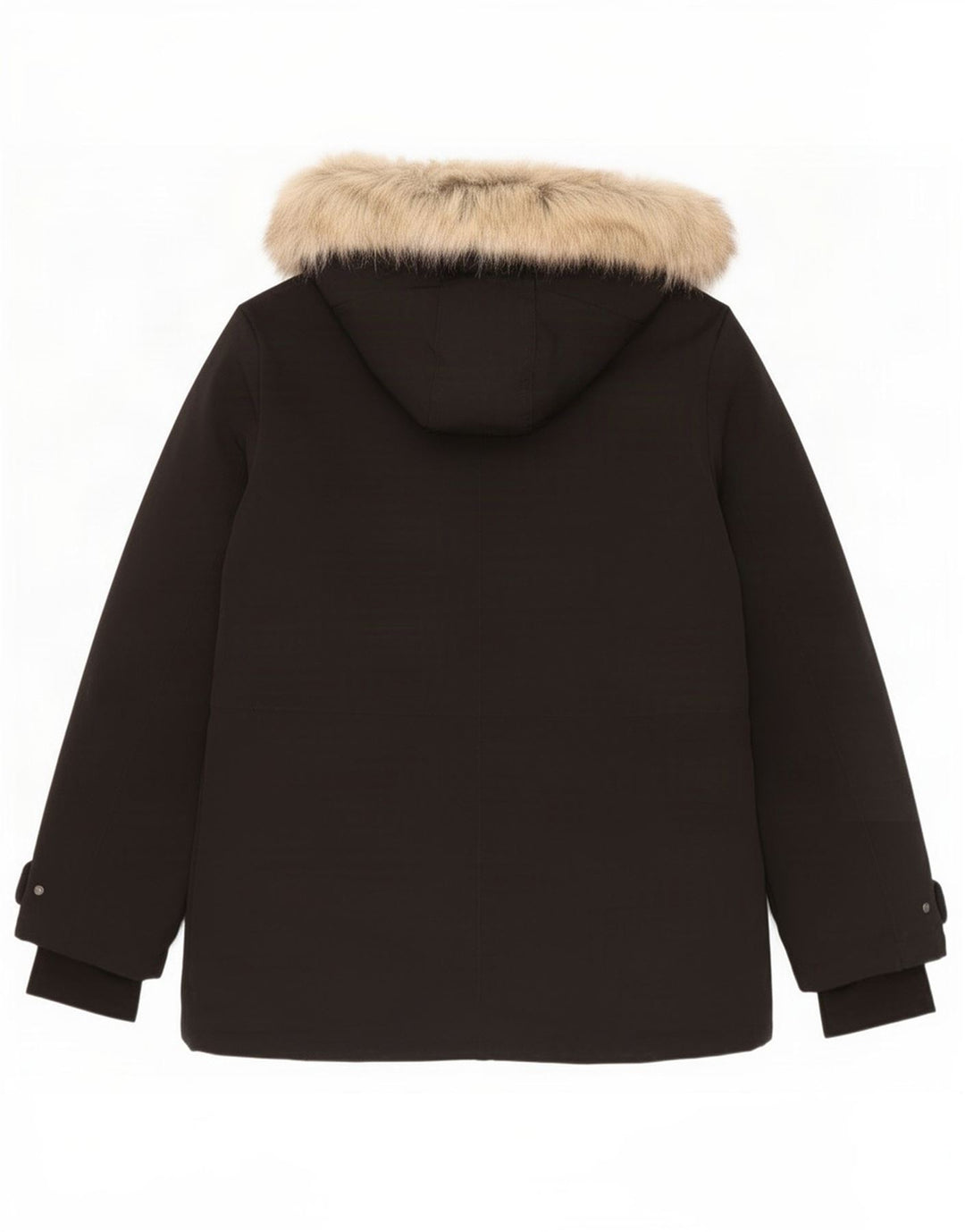 Zara Veste matelassée à capuche pour femme UK 16 Large Noir Polyester