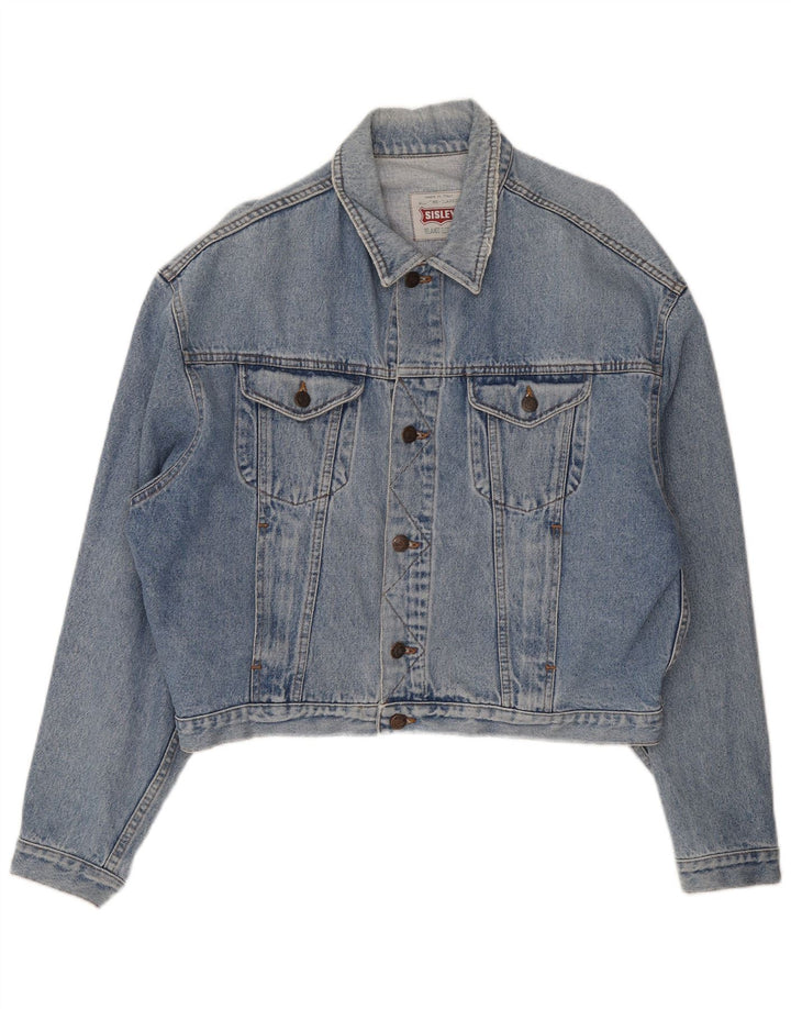 Sisley Veste en Jean Homme UK 42 XL Bleu Coton