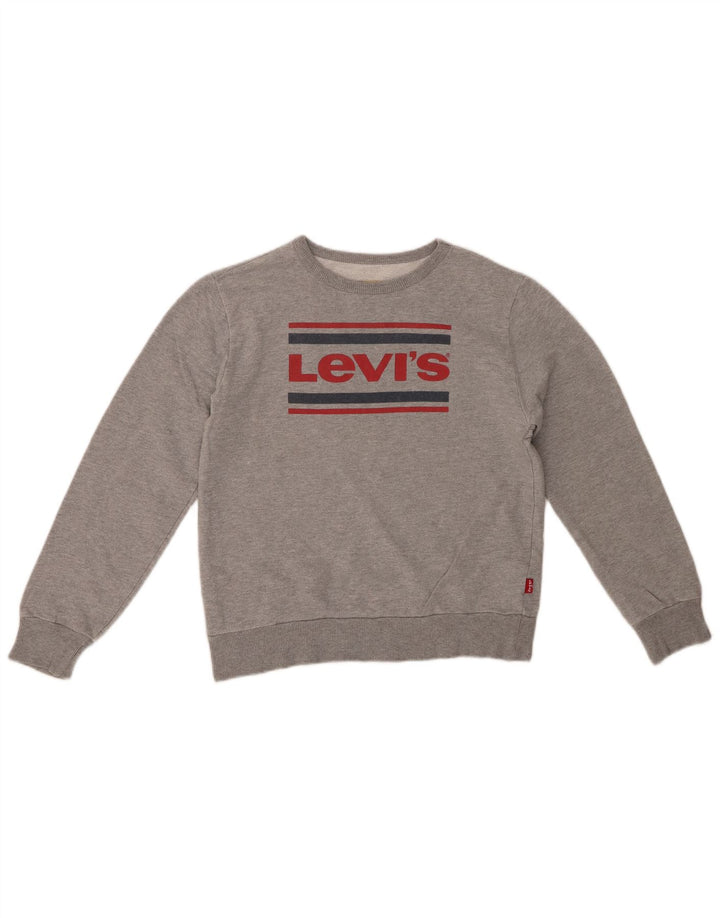 LEVI'S Pull Sweat Graphique Garçon 11-12 ans Gris Coton