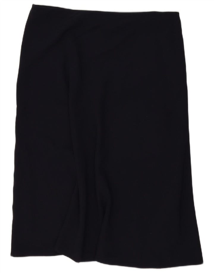 Marks & Spencer Jupe midi femme UK 18 XL W40 Bleu marine Polyester
