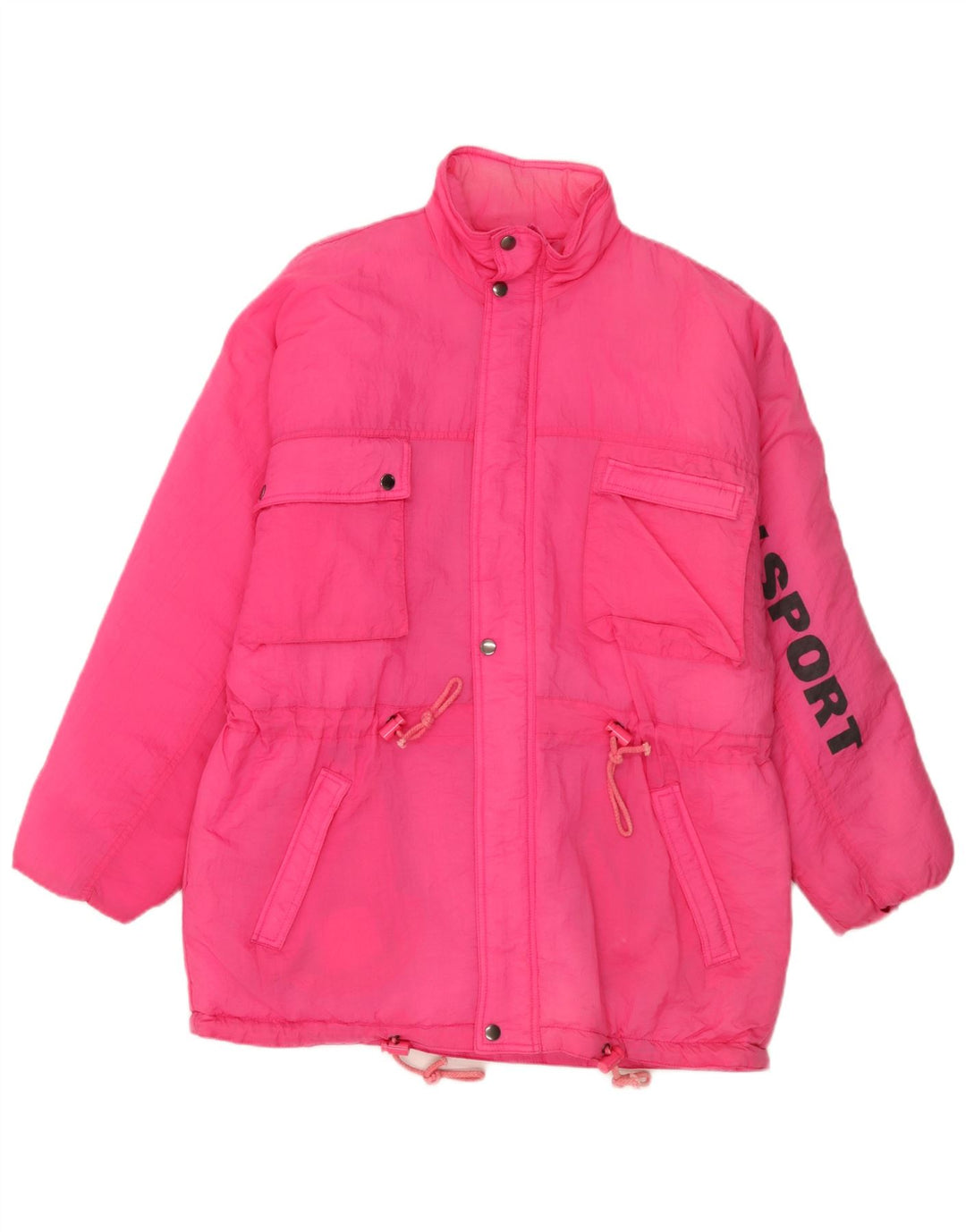 Veste de Ski Graphique Vintage Fille 15-16 ans Rose Polyamide