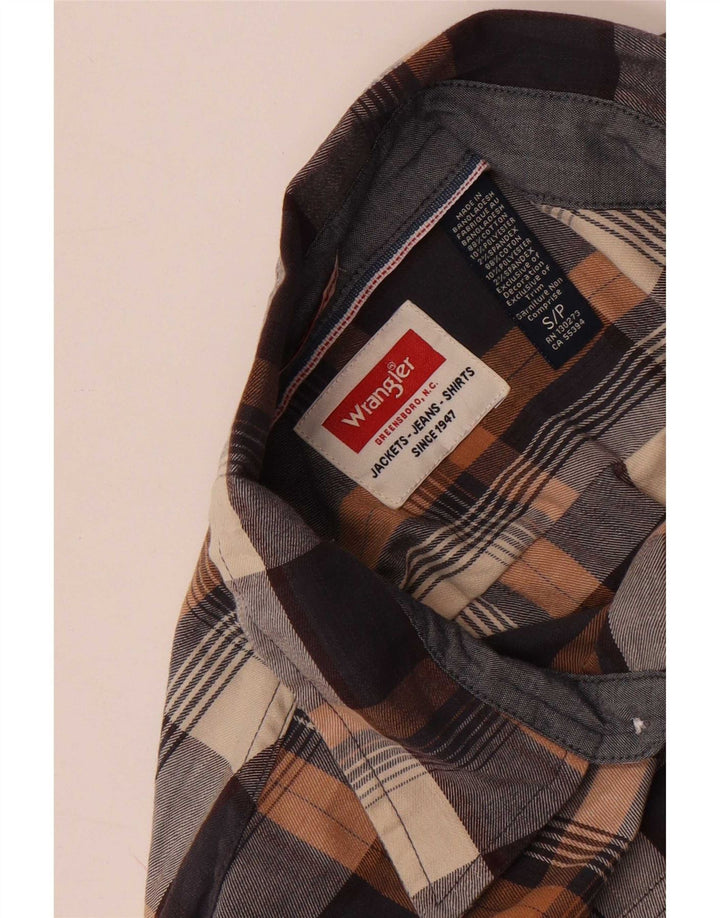 Wrangler Chemise en flanelle pour homme en coton à petits carreaux multicolores