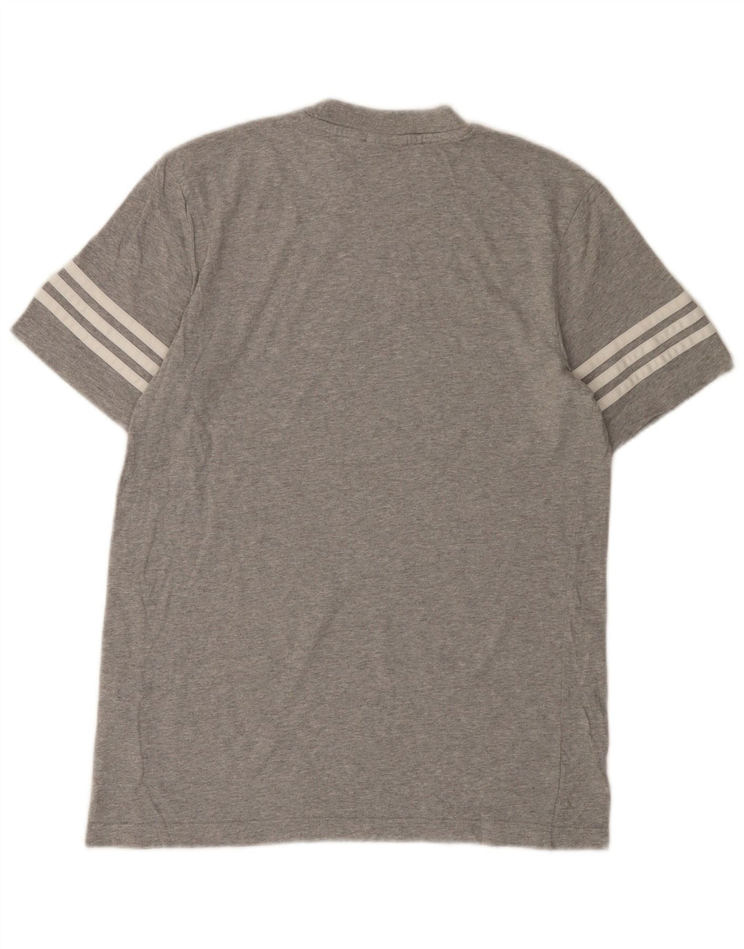 ADIDAS T-Shirt Graphique Homme Petit Gris Moucheté Coton