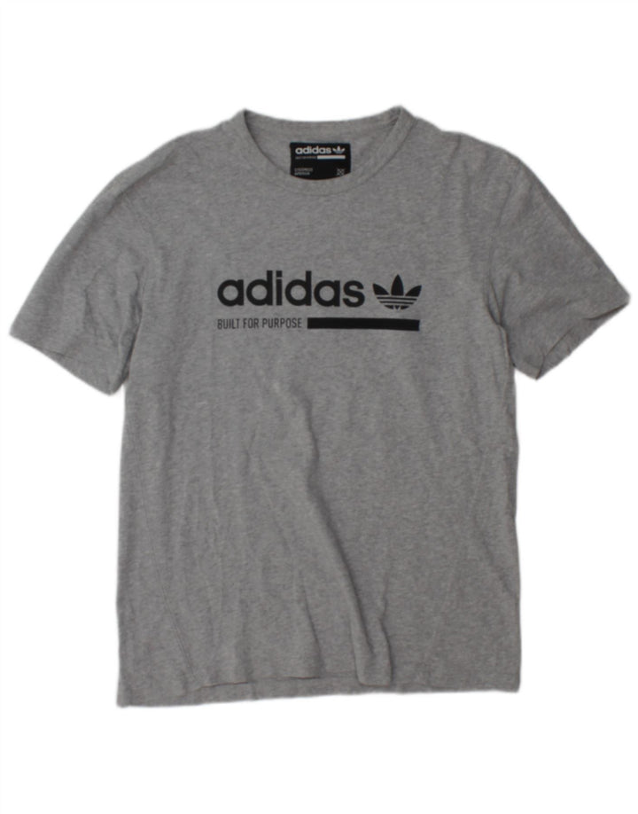 Adidas T-shirt graphique pour homme Petit gris