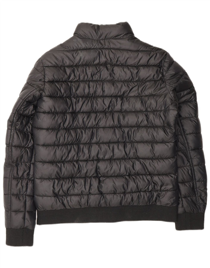 JACK WILLS Veste matelassée pour femme UK 12 Medium Noir Polyester