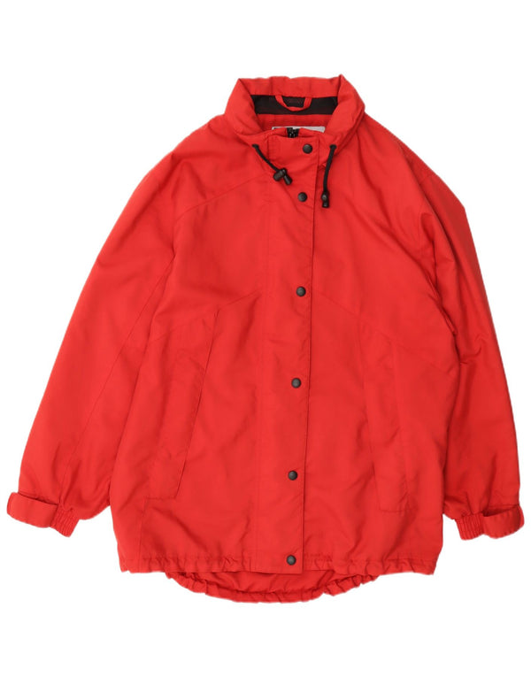 Marks & Spencer Manteau imperméable surdimensionné pour femme UK 12/14 Rouge moyen Polyester