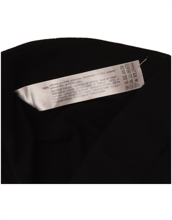 Zara Femme Leggings UK 12 Medium Noir Polyamide