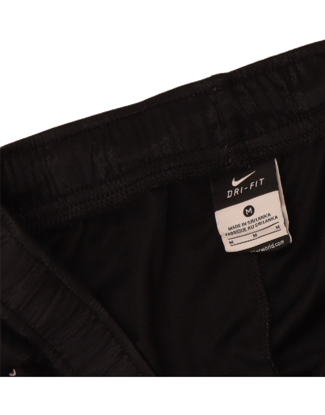 Nike Short de sport Dri Fit pour homme en polyester rayé noir moyen