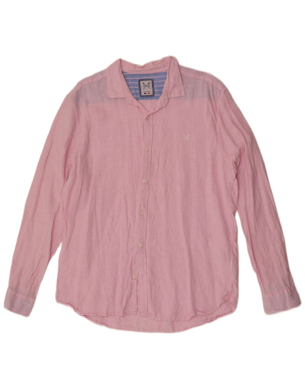 Crew Clothing Chemise Homme XL Lin Rose