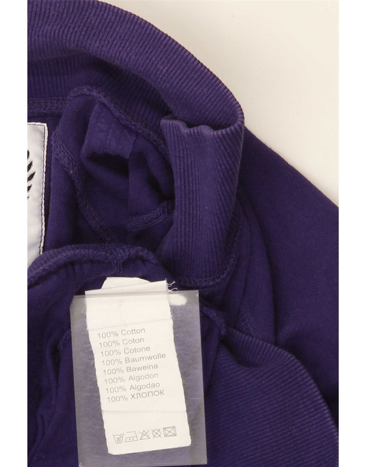 Datch Veste de survêtement graphique pour homme en coton violet Taille L