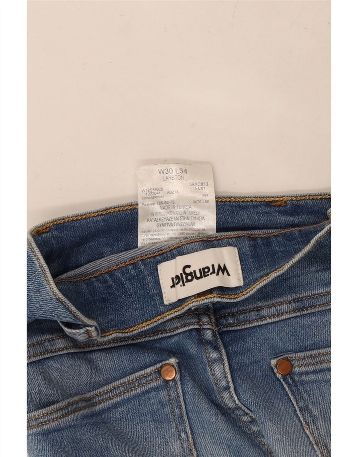 WRANGLER Jean Larston Slim Femme W30 L28 Bleu Coton