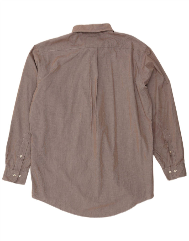 BROOKS BROTHERS Chemise homme Taille 16 1/2 Grand pied-de-poule marron